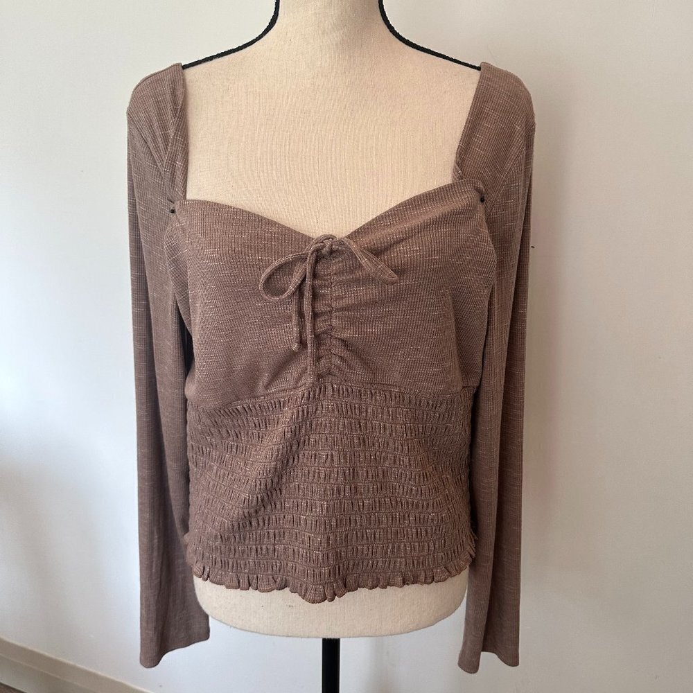 The General  Good Brown Crop Top XL NWOT Stretchy